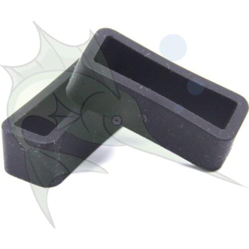 2pcs/lot Black Silicone Watchband roof Universal Rubber Watch Strap Keeper Watchband Ring holder Parts