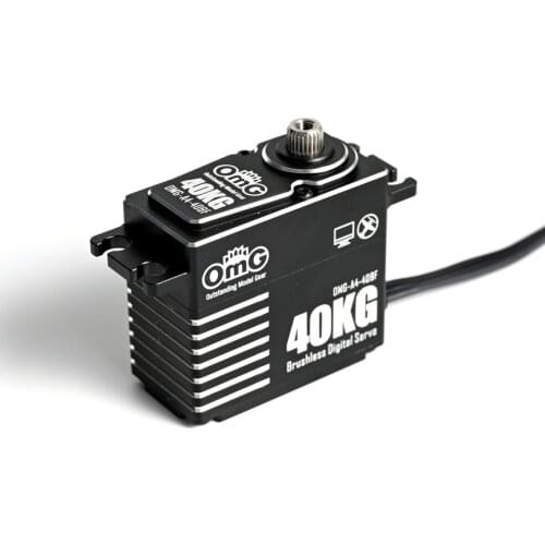 OmG A4-40BF 40kg Brushless Motor High Voltage Digital Standard Servo Programmable For Large Scale Plane / 1:8 Rc Vehicle Parts