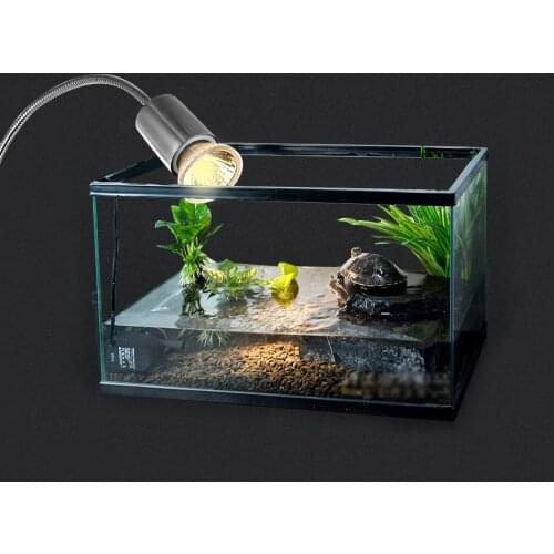 UVA+UVB 3.0 Reptile Lamp Kit with Clip-on Ceramic Lights Holder Turtle Basking UV Heating Lamp Set Tortoises Lizards Lighting