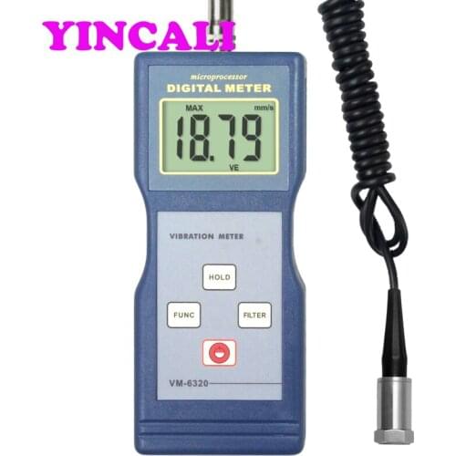 Fast Shipping Multifunctional Digital Vibration Meter Tester VM-6320 Piezoelectric Transducer Vibrometer Vibration Analyzer