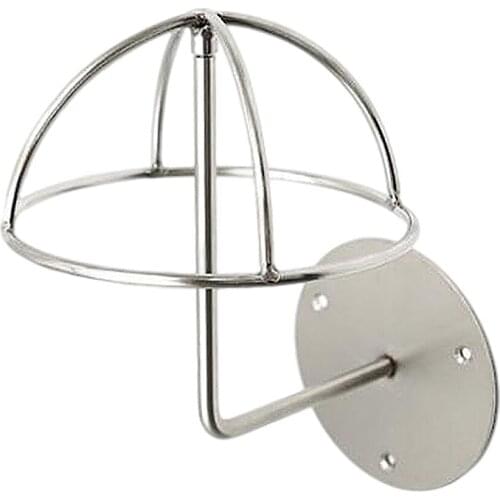 Wall Mounted Wire Stainless Steel Hat Wig Display Rack Stand for Strawhats Sunhats Fedoras