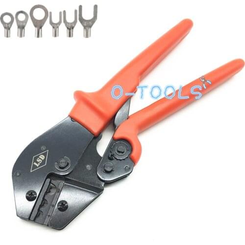 Terminal crimp pliers for non-insulated connector 11-7AWG hand wire crimping tool AP-102 cable lug crimper 4-10mm2