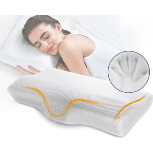 Bedding Orthopedic Memory Foam Neck Pillow Butterfly-shaped Health Care Neck Pillow for Helping Sleep and Relieving Pain At Home