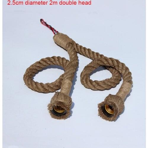 Retro hemp rope Pendant Lights decorative Industrial Hanging Lamp for Living Room Kitchen Home Light Fixtures Decor Luminaire