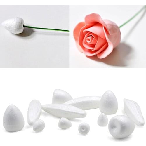 Polystyrene Styrofoam Foam Rose Buds For Nylon Flower Making Material Supplies Flower Accessory Handmade DIY Craft Decoration