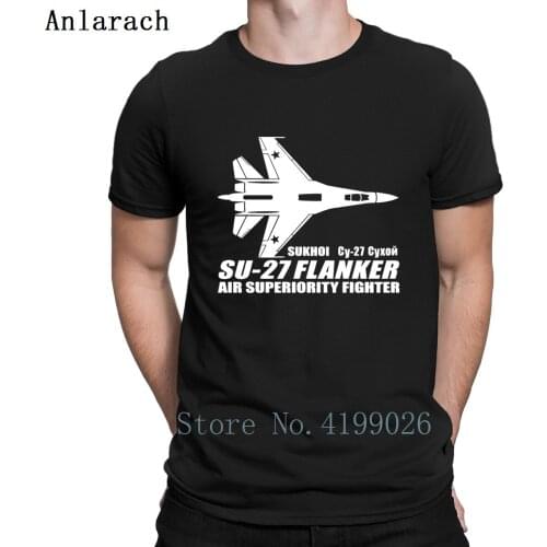 Sukhoi Su 27 Flanker T Shirt Fit Popular Great Men Fashions Mens Tee Shirts Solid Color Letters Summer Style Printed Silly