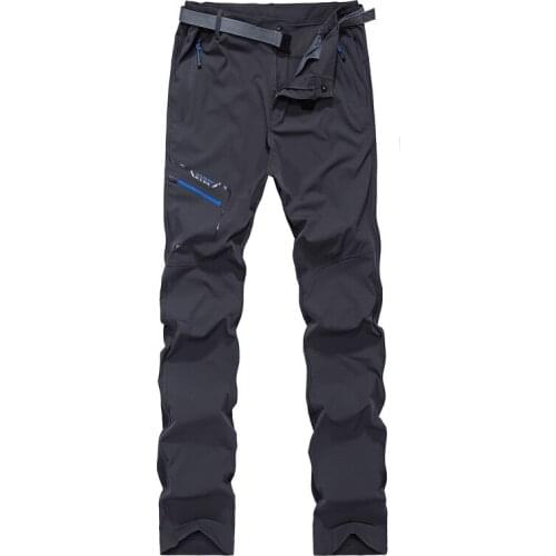 Thin Elastic Breathable Plus Size Leisure Trousers Hiking Sports Pants Man 5Xl Outdoor Quick Dry Cargo Pants Mens Summer