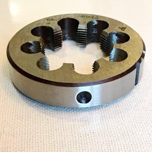 Free shipping of 1PC alloy steel made manual die M42*1.0/1.5/2.0/3.0/4.5mm for steel iron aluminum copper workpiece threading