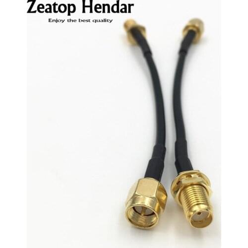 10Pcs SMA Male Jack to SMA Female Plug RG174 Jump RF Coaxial Extension Cable 10CM 20CM 30CM 50CM 1M 3M 5M