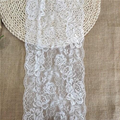 18cm Wide Elastic Lace Handicraft Sewing Accessory Decoration E1014
