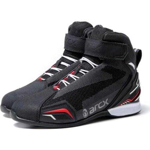ARCX NEW Motorcycle Boots Summer Breathable Motorbike Shoes Leather Comfortable Motocross Riding Shoes Road Shoes