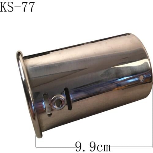 Refitting Automobile Tail Throat Muffler With Universal Muffler And Stainless Steel Exhaust Pipe