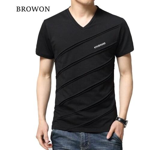 BROWON Men's Plain T-shirts China