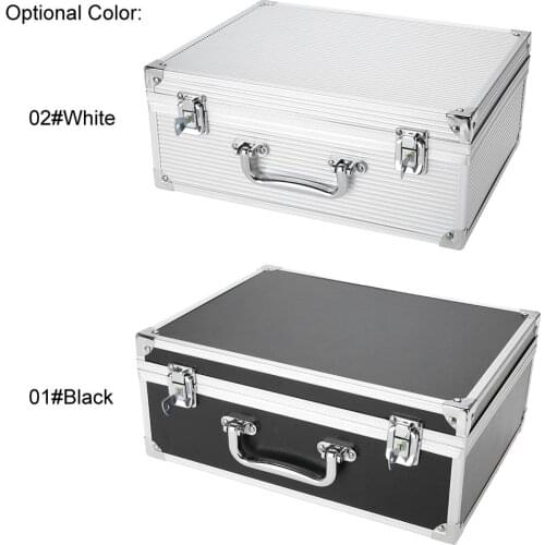 2 Color Medium Aluminum Tattoo Kit Carry Case Traveling Convention Tattoo Machine Storage Box Empty Organizer Container Foam Pad