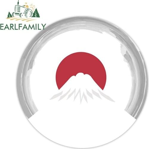 EARLFAMILY 13cm x 12.9cm for Japan Mount Fuji Funny Car Stickers Vinyl Car Wrap Refrigerators RV Campervan Sticker Scratch-Proof