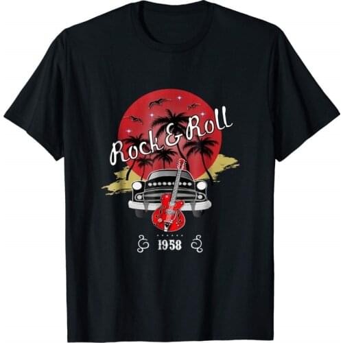 1950S Vintage Rockabilly Men Swing New T Shirts Unisex Funny Tops Tee Basic Models Best for Men T Shirts