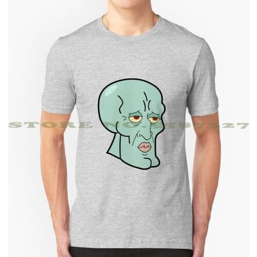 Handsome Squidward Head Cool Design Trendy T-Shirt Tee Handsome Squidward Obama Bardock Obama Memes Patrick Star Squidward