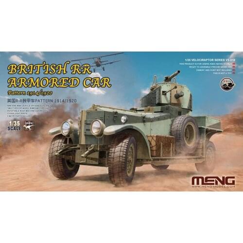 Meng Model 1/35 VS-010 Plastic Model British RR Armored Car Pattern1914/1920 Model kit
