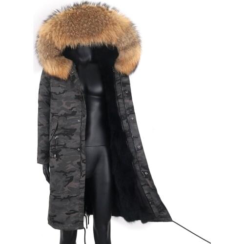 2021 New Mens Jackets Waterproof Camoflage Hooded Real Fox Fur Coat Casual Coat Male Clothing 2021 Winter Jackets Plus Size 7XL