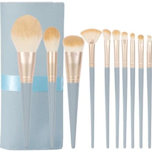 10pcs/set Makeup Brush Sets Beginner Brush Powder Blush Eye Shadow Brushes