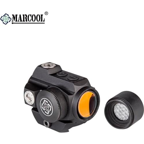 MARCOOL 1X20 Hunting Red Dot Sight Airsoft Red-dot Optics Glock Sight 20mm Weaver Rail Mount Collimator Sight for Rifle .308win