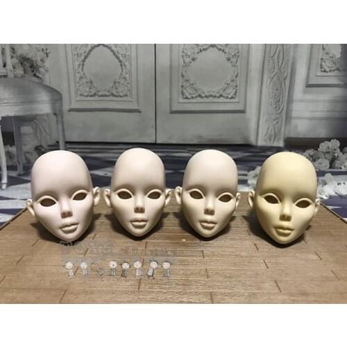 Original genuine baby doll head portrait diy make up doll head birthday gift collection
