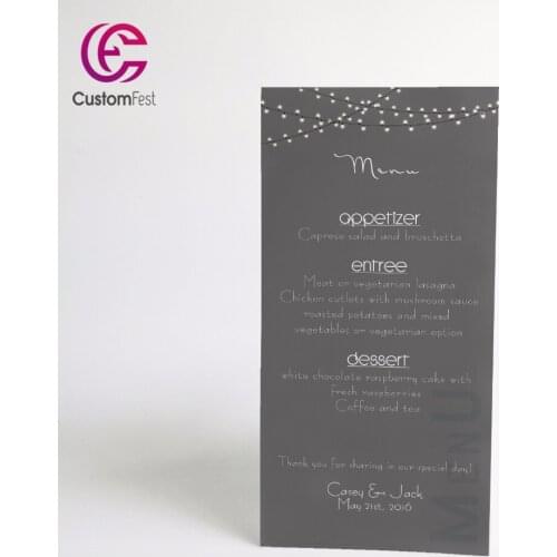 Personalized menu festival lighting menu whole set available MU034