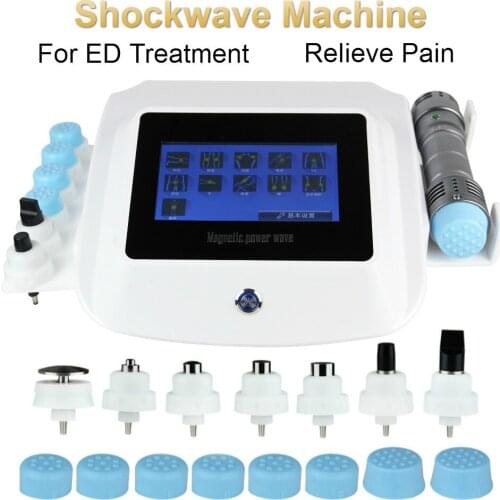 Portable Shockwave Physiotherapy Instrument For ED Treatment Relieve Pain Massage Touch Screen Therapy Machine массажер для тела