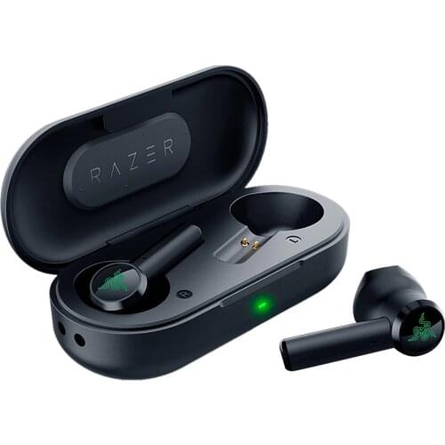 Original Razer Hammerhead Bluetooth 5.0 TWS Earphones Wireless Earbuds for game Ultra-Low Latency Connection With Charging box