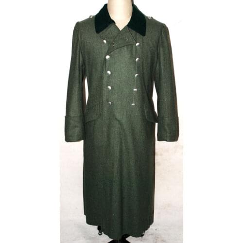 WWII WW2 GERMAN WH M36 M1936 FIELD GREY WOOL OVERCOAT GREATCOAT COAT MILITARY UNIFORM-WORLD WAR II MILITARY WAR REENACTMENTS