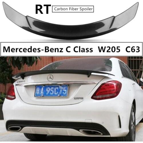 High Quality Carbon Fiber Spoiler For Mercedes-Benz C Class W205 C63 C180 C200 C260 C300 C450 2015-2019 Rear Wing Spoilers