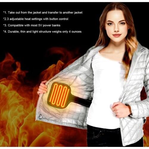 Winter travel Jacket Heater Smart Coat Heater Keep Warm and Temperature Control Clothes Camping DIY Heating Device Universal