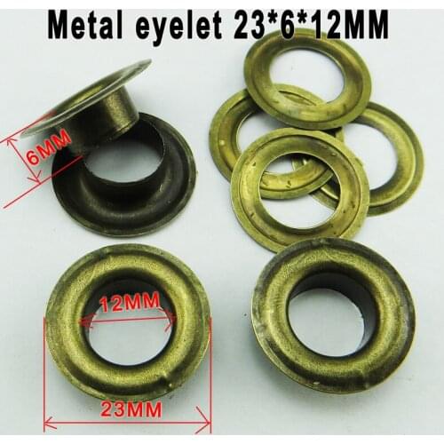 200PCS 23*6*12MM antique bronze tone EYELET button sewing clothes accessory buttons handbag eyelets ME-062