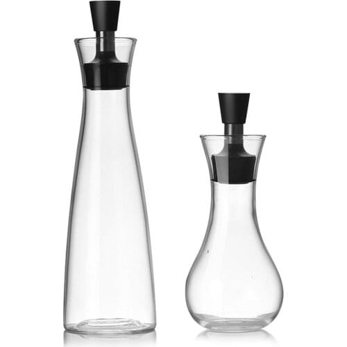 250/500ml Cooking Seasoning Bottle Dispenser Sauce Bottle Glass Storage Bottles for Oil and Vinegar Creative Kitchen Tools Acces