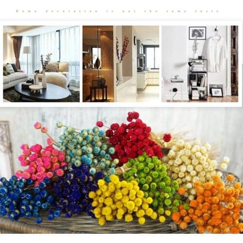 50pcs/lot Home Decor Dried Flower Bouquet Fake Grass Natural Artificial Plant DIY Wedding Party Decorative Photography Props