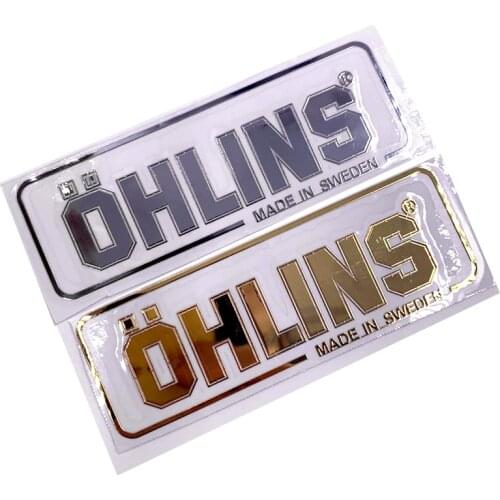 Aluminum Motocross Motorcycle Stickers Helmet Bike Body Ohlins Decal For Kawasaki Suzuki Gsxr 600 Honda Cbr650 CBR600 MT09 R15