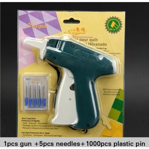 Free shipping hangTag/Hanging label gun/Clothes Garment Price Label Tagging Tag Gun+1000 Barbs+5 Needles/price hanging tag tools