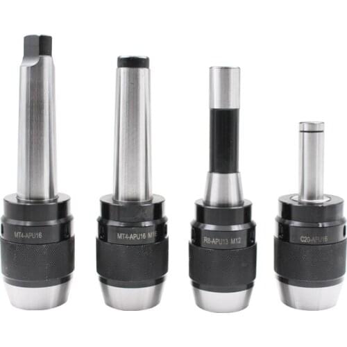 C20-APU13 (1-13MM) C25 APU16 (1-16MM) straight shank C32-APU13 APU16 Integrated keyless self tight Drill chuck collet