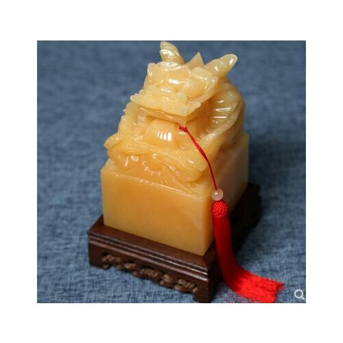 Chuanguo Yuxi Afghan White Jade Seal Panlong Yuxi Decoration Business Gifts Factory direct custom