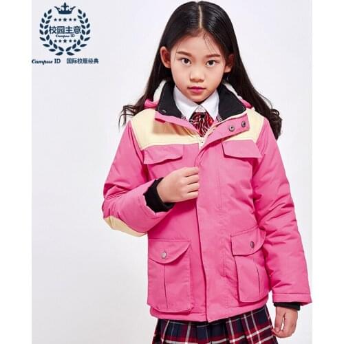 Thick Girls Padded Jacket Zipper Winter Coat Hooded Jacket For Kids Casual Childrens Outerwear Warm Coat Waterproof 1025-1