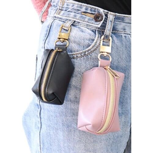 Travel Outdoor Protable Dog Poop Bag Dispenser PU Leather Pouch Pet Cat Pick Up Poop Bag Holder Waste Bags Organizer Drop Ship