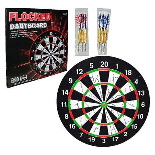 Avessa AP306 45 Cm Diameter Dart Target Board hobby game 6 PCs pins arrows durable target board game set hobby games