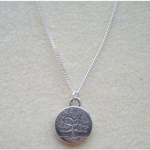 HOT!!! Fashion Jewelry Vintage Tree of Life Sacred Oak Charms Statement Sweater Chain Necklace Pendant jewelry-72