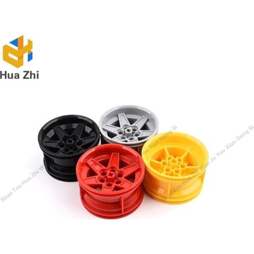 Building Blocks Parts 15038 1PCS Wheel 56 x 34 Technic Racing Medium with 6 Pin Holes LEGOING MOCS Education