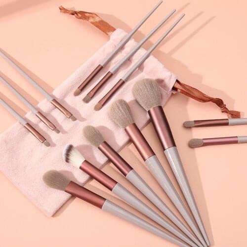 Fashion 13pcs 3 Colors Unicorn Makeup Brushes Set With Bag Blending Powder Eye Face Brush Makeup Tool Kit maquillaje