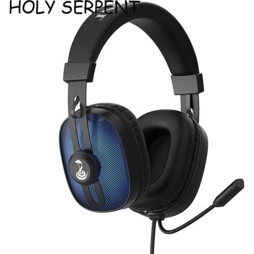HOLY SERPENT X6 Wired Gaming Headphones Stereo Sound Headset E-sports Active Noise Cancelling Headset for Computer Video Game