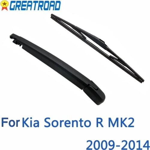 Wiper 11" Rear Wiper Blade & Arm Set Kit Fit For Kia Sorento R MK2 2009 - 2014 Windshield Windscreen Rear Window