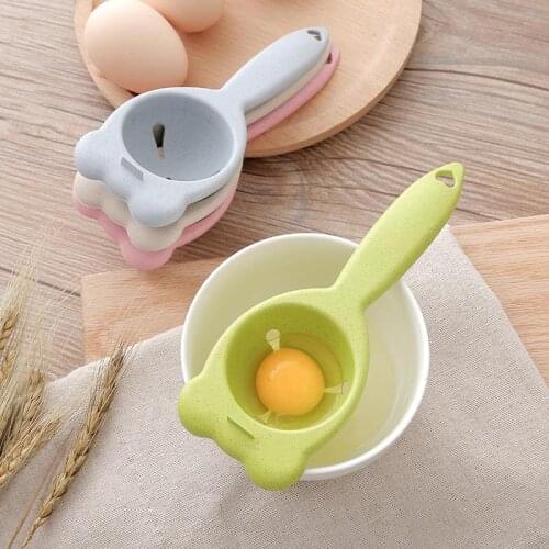 Egg White Separator Kitchen Tool Wheat Straw Egg White Separator Egg Yolk Filter Protein Separator DIY Baking Tools