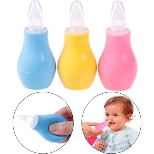 Silicone Newborn Baby Children Nose Aspirator Toddler Nose Cleaner Infant Snot Vacuum Sucker Soft Tip Cleaner Baby Care