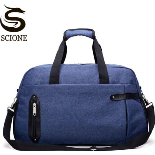 Scione Cabin Luggage Handbag Organizer Women Large Capacity Travel Suitcase Men Simple Fashion Sports Weekend Shoulder Tote Bag